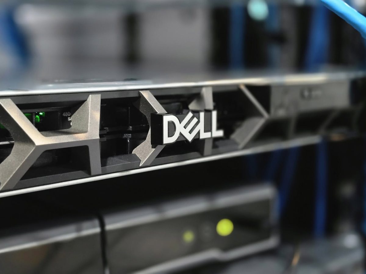 Dell PowerEdge server close-up